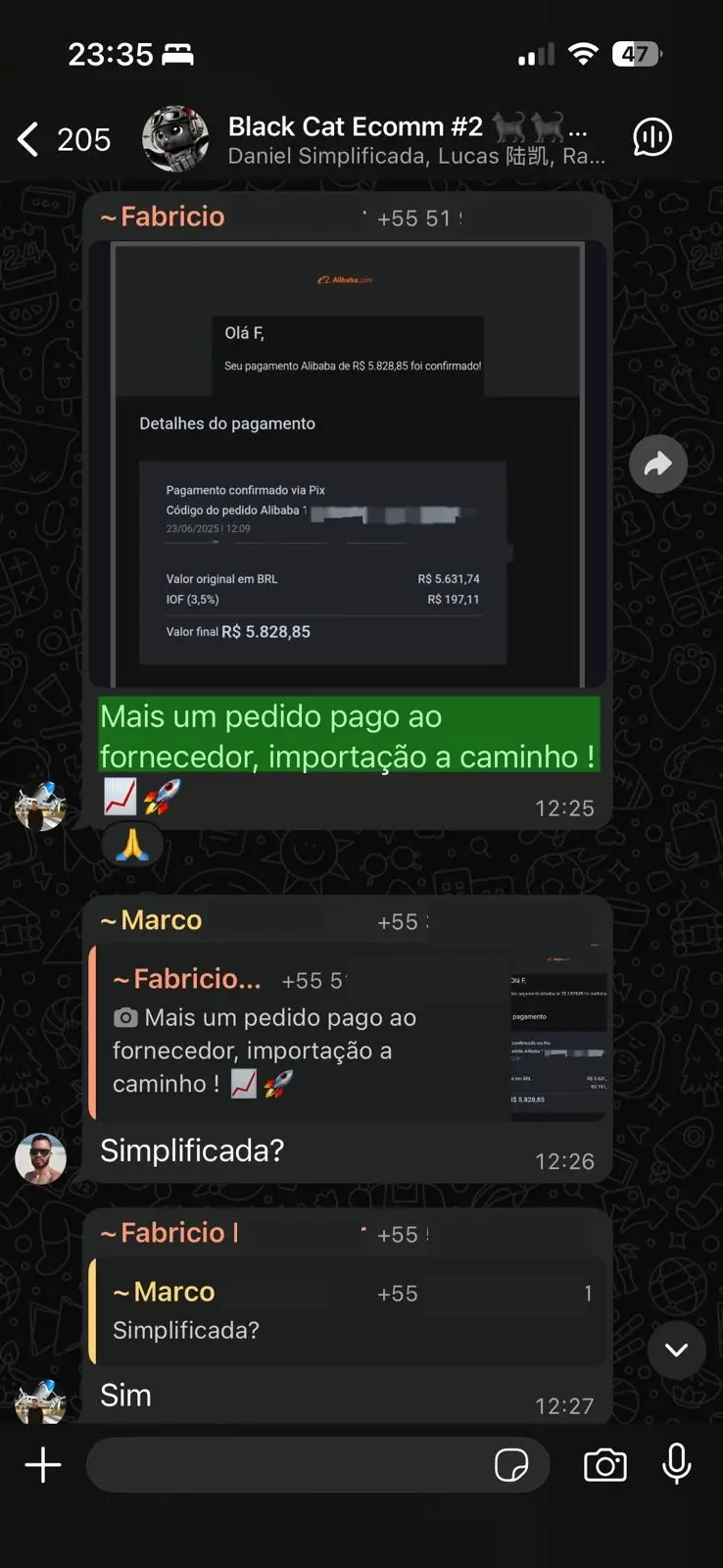 Simplificada a caminho - pagamento confirmado