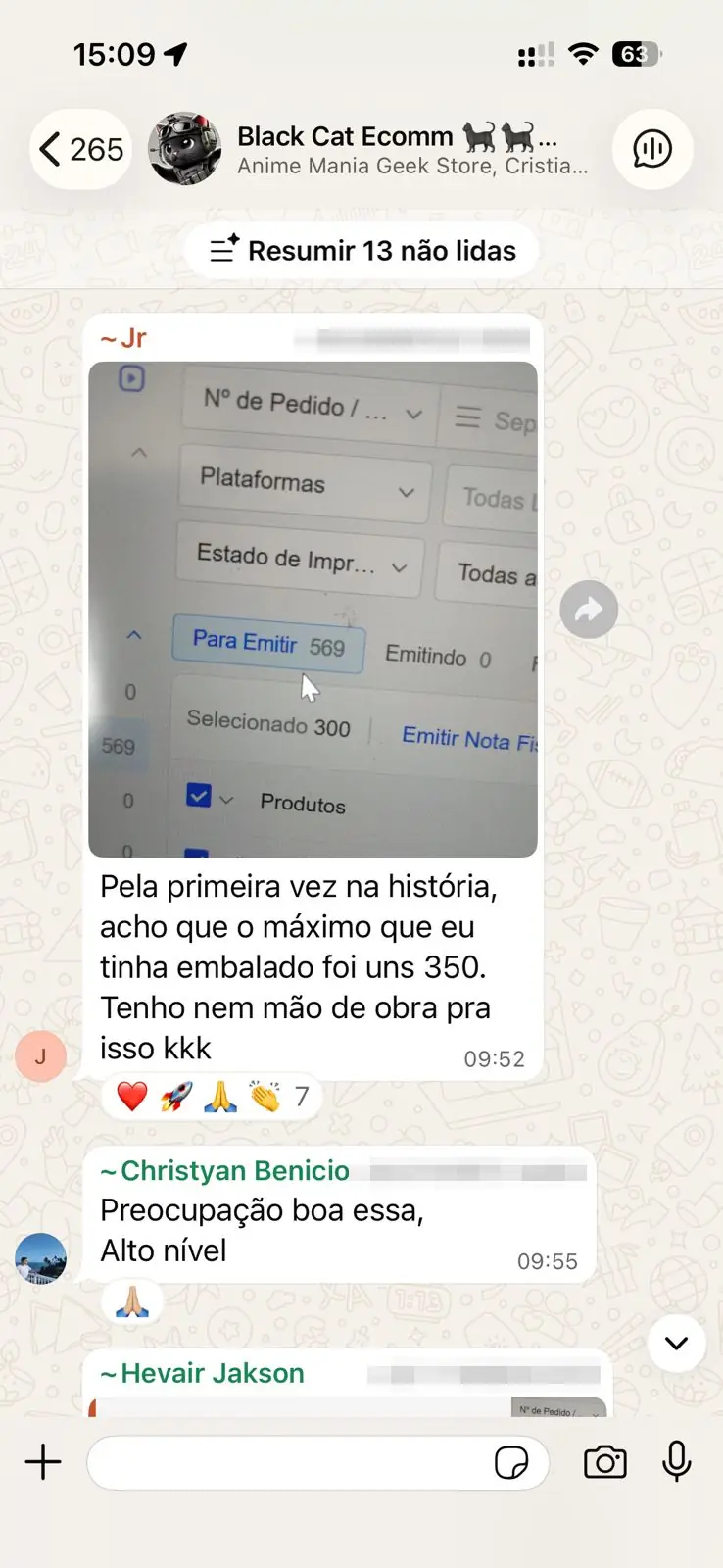 569 pedidos num dia, recorde quebrado