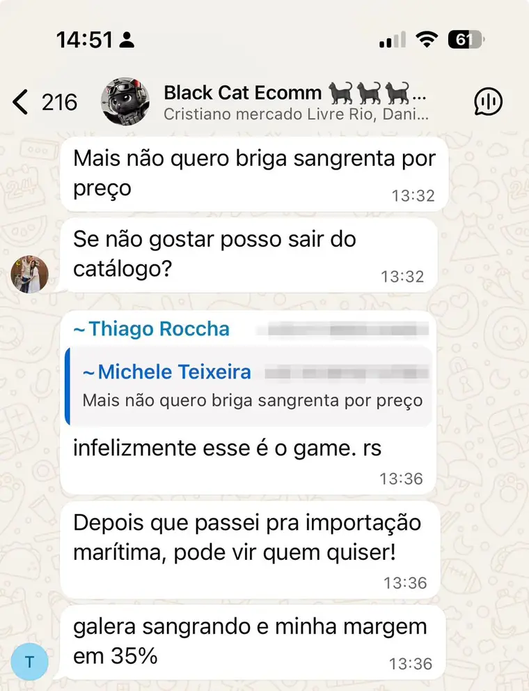 Importação marítima com margem de 35%